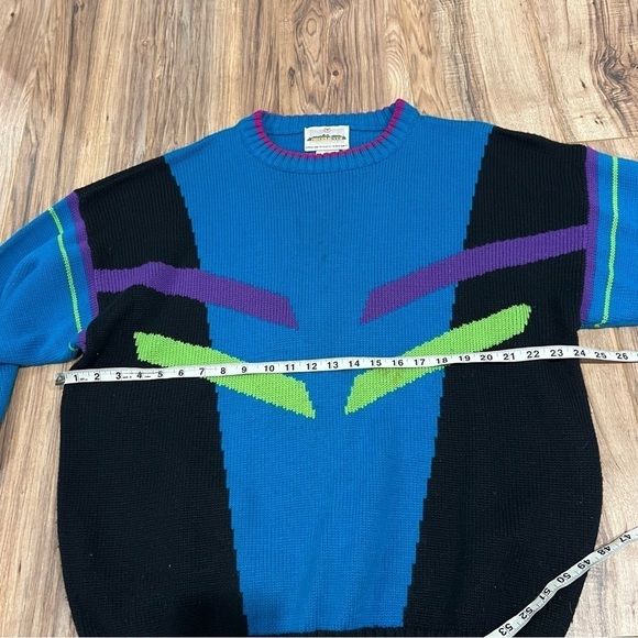 Vintage Obermeyer 90’s Wool Abstract Ski Sweater - Picture 8 of 9